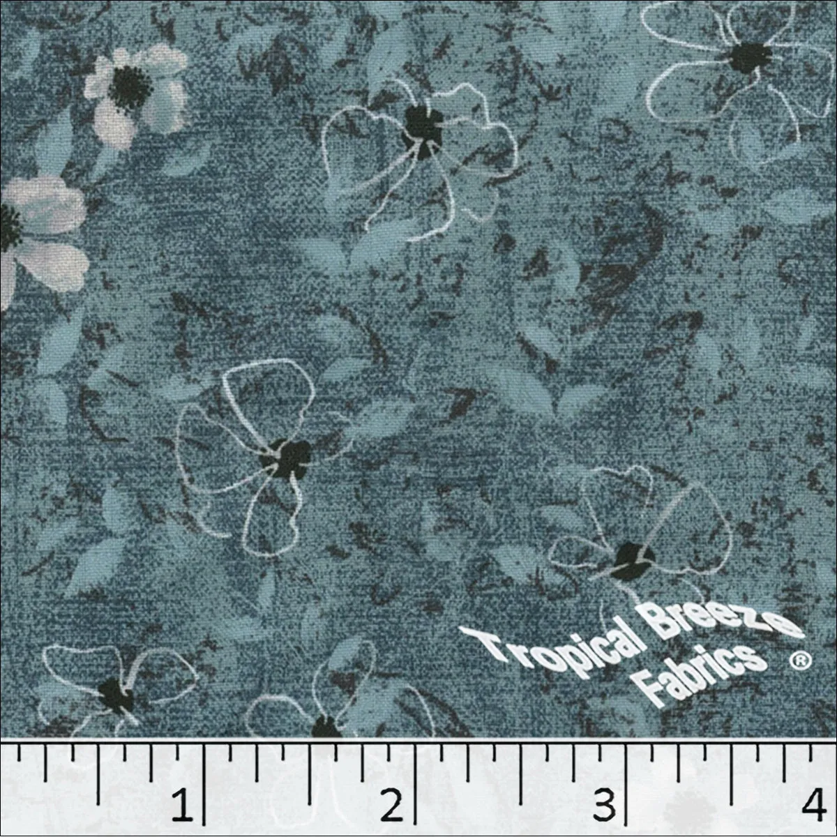 Pluma Floral Print Polyester Fabric 04543