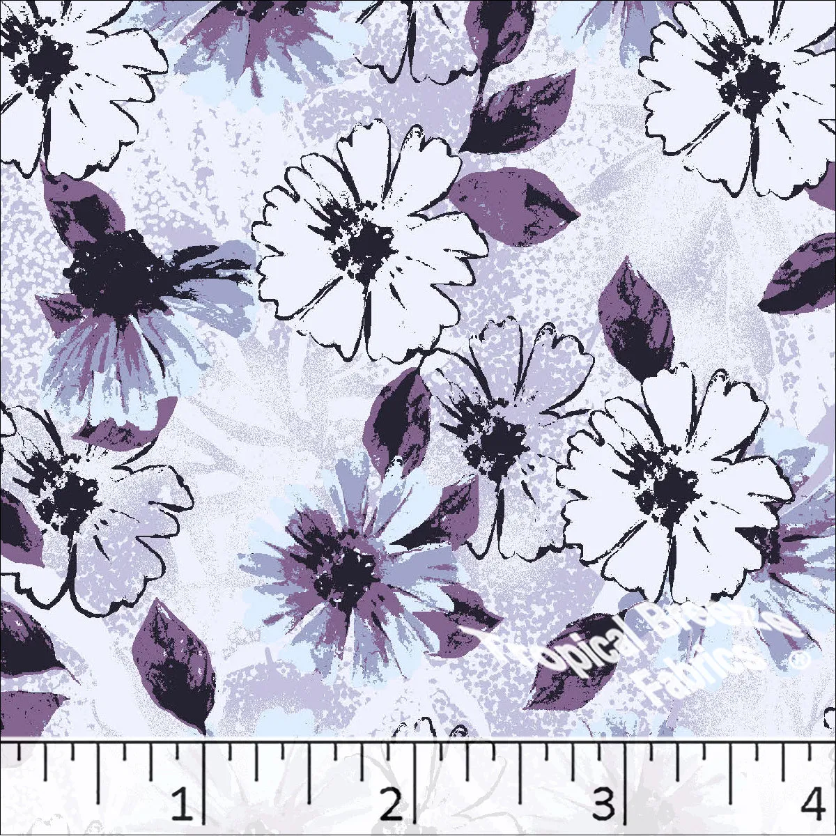 Poly Cotton Floral Dress Fabric 5826