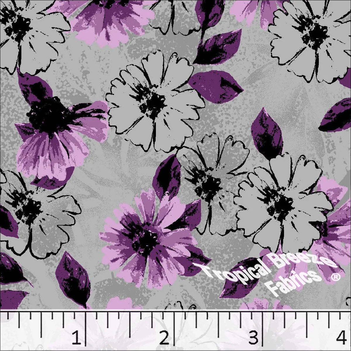 Poly Cotton Floral Dress Fabric 5826