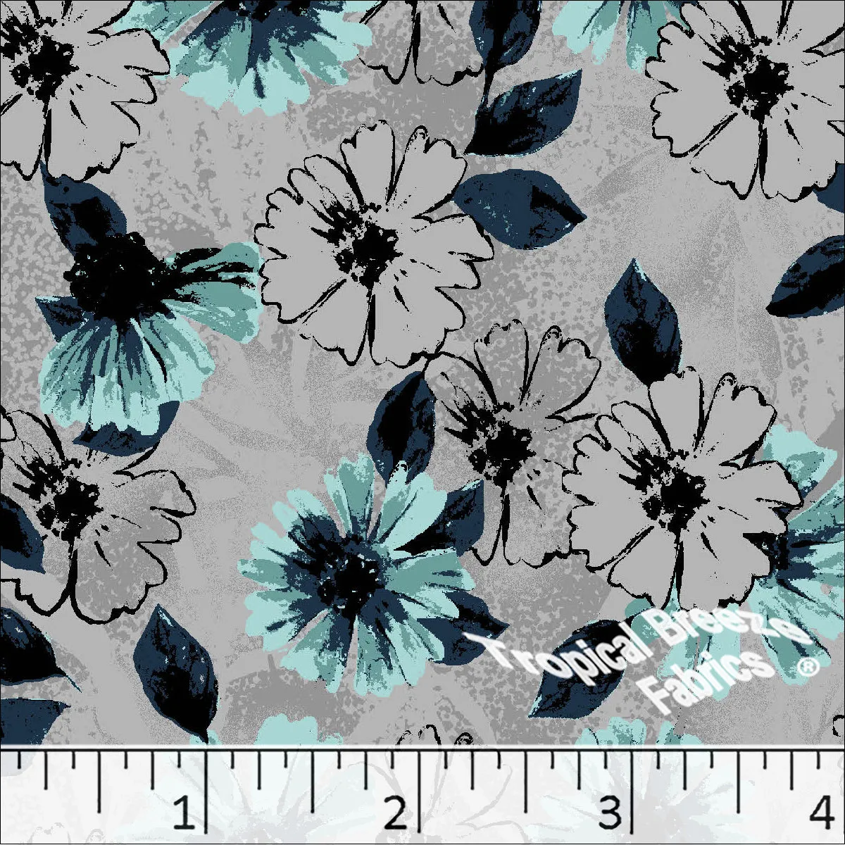 Poly Cotton Floral Dress Fabric 5826