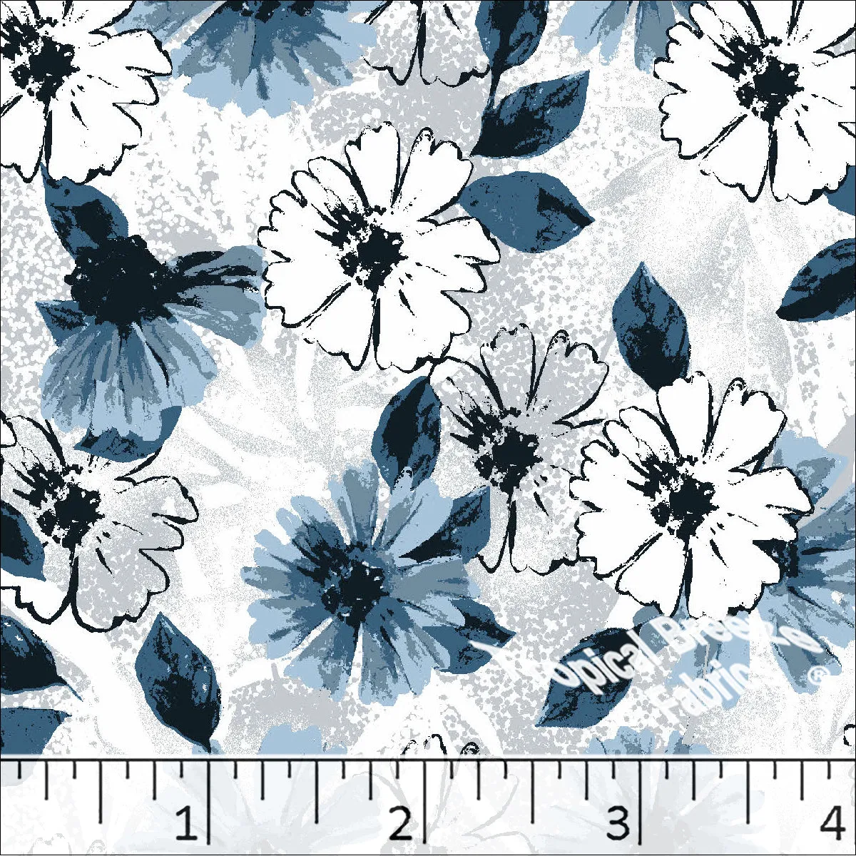 Poly Cotton Floral Dress Fabric 5826