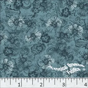 Poly Cotton Large Floral Print Dress Fabric 5818