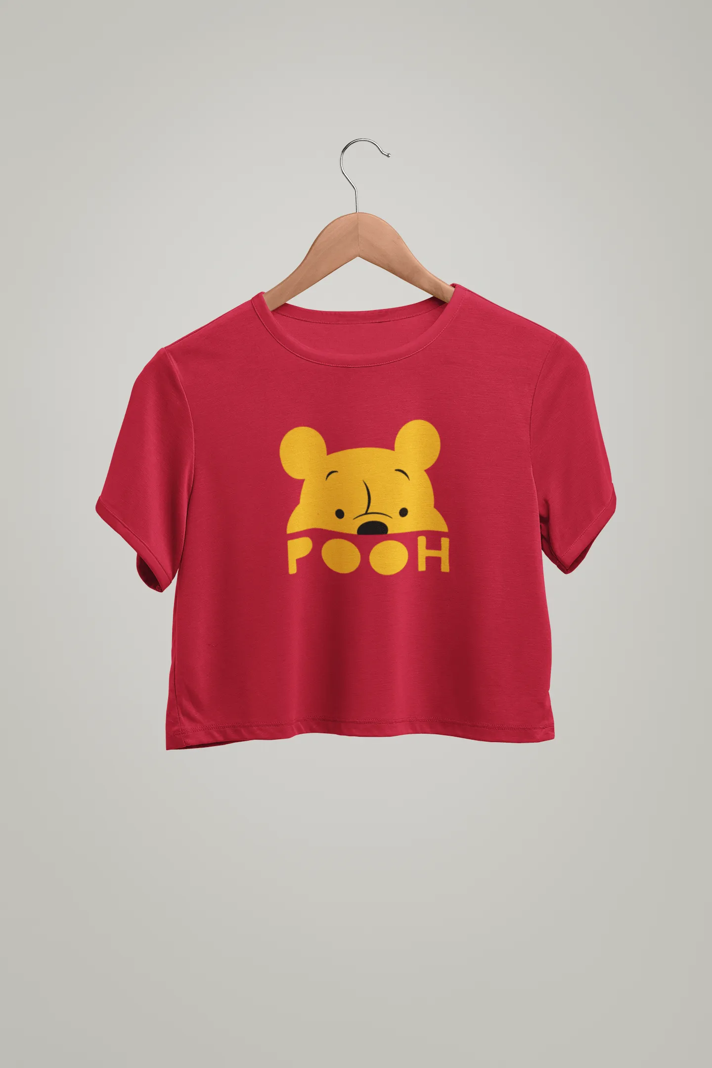 POOH :  Winnie the Pooh & Pals -HALF-SLEEVE CROP TOPS