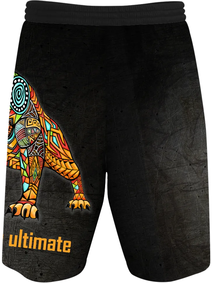 Saber Cat Black Shorts