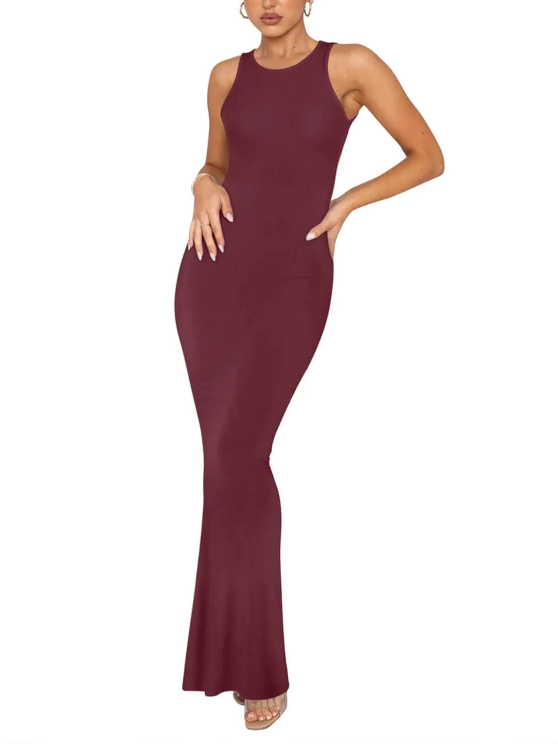 Simple Grace Sleeveless Mermaid Dress