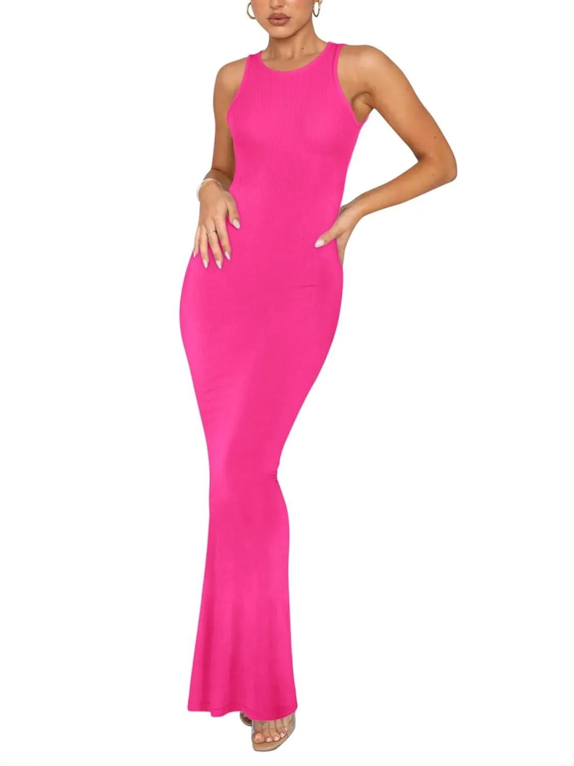Simple Grace Sleeveless Mermaid Dress