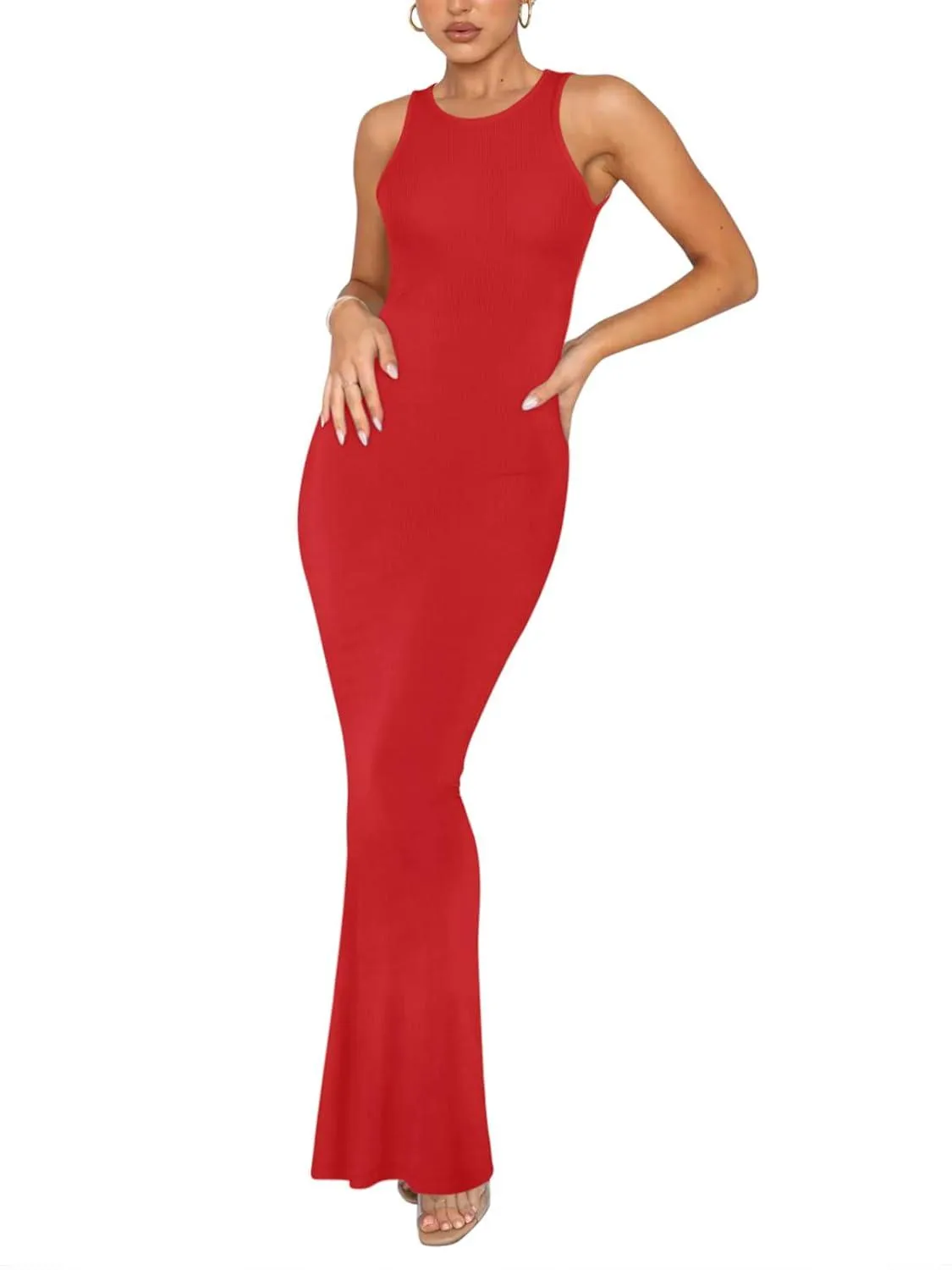 Simple Grace Sleeveless Mermaid Dress