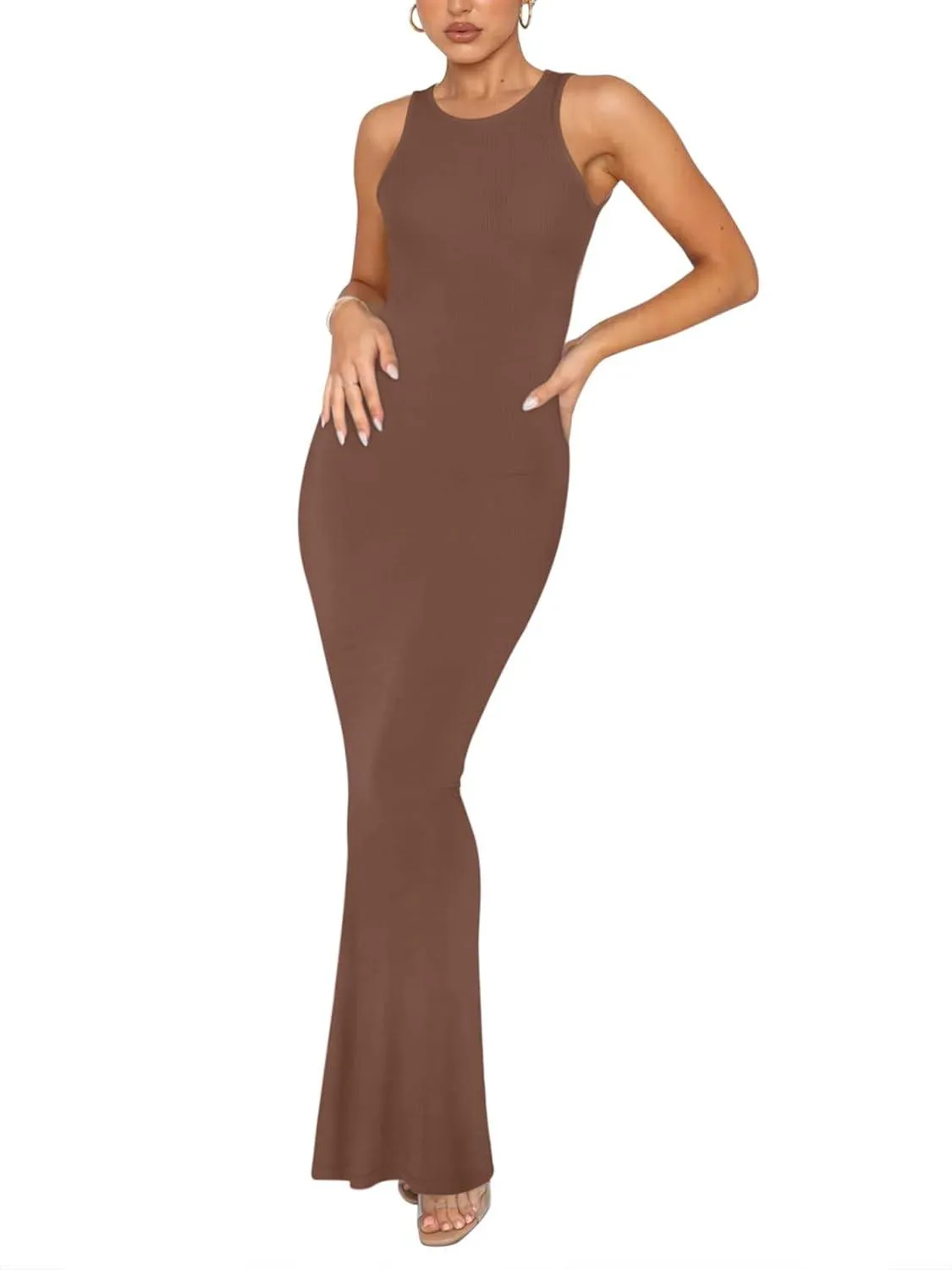 Simple Grace Sleeveless Mermaid Dress