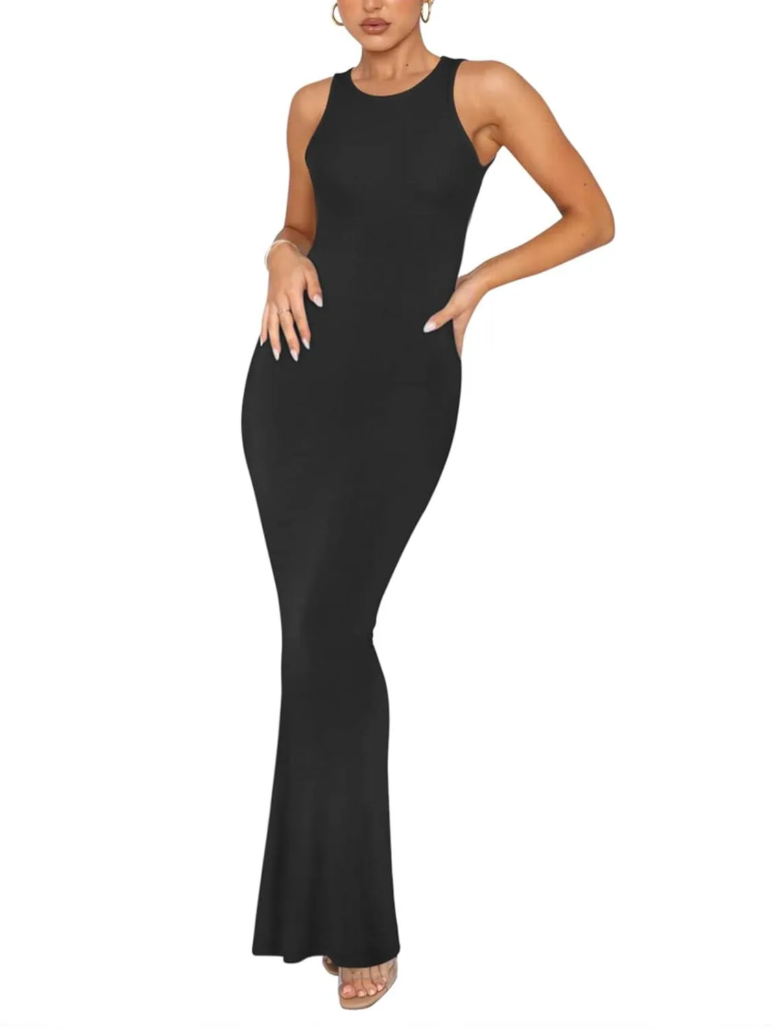 Simple Grace Sleeveless Mermaid Dress