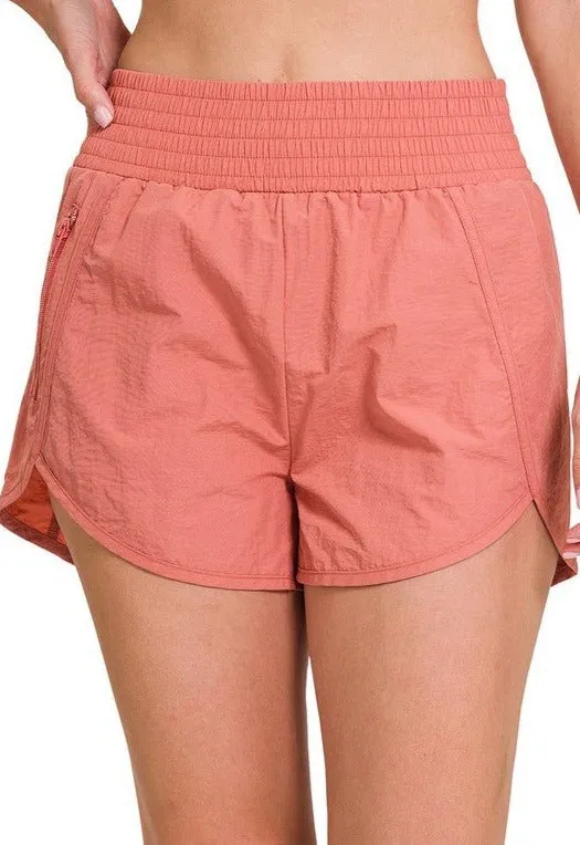 Smocked Waistband Shorts