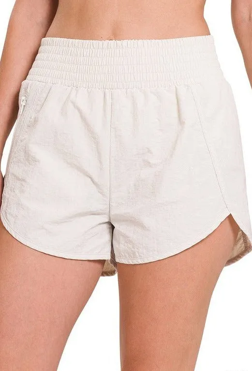 Smocked Waistband Shorts