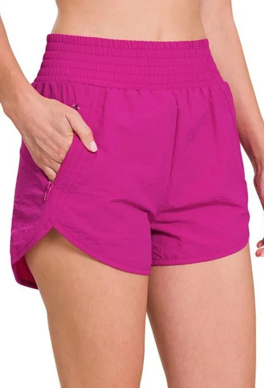 Smocked Waistband Shorts