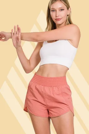 Smocked Waistband Shorts