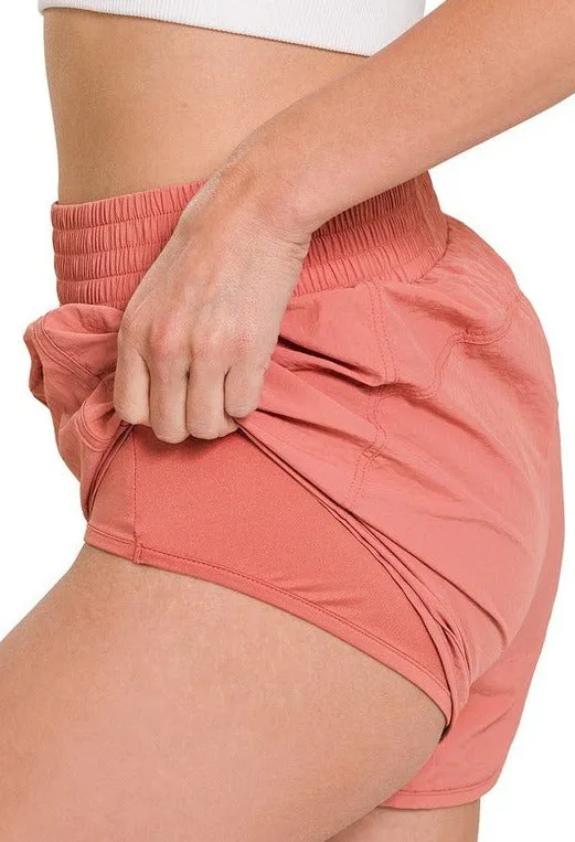 Smocked Waistband Shorts