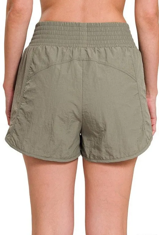 Smocked Waistband Shorts