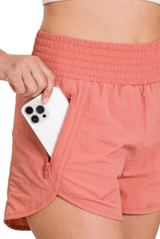 Smocked Waistband Shorts