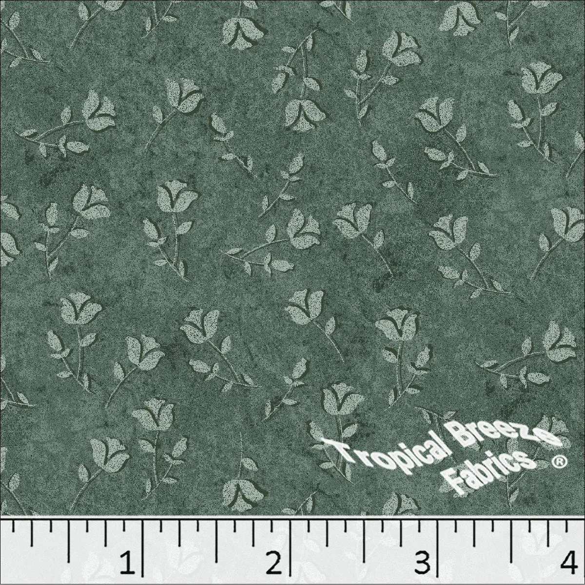 Standard Weave Poly Cotton Rosebud Fabric 5977