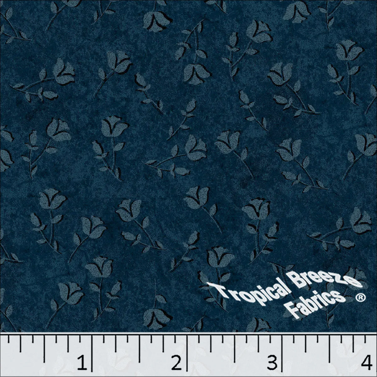Standard Weave Poly Cotton Rosebud Fabric 5977