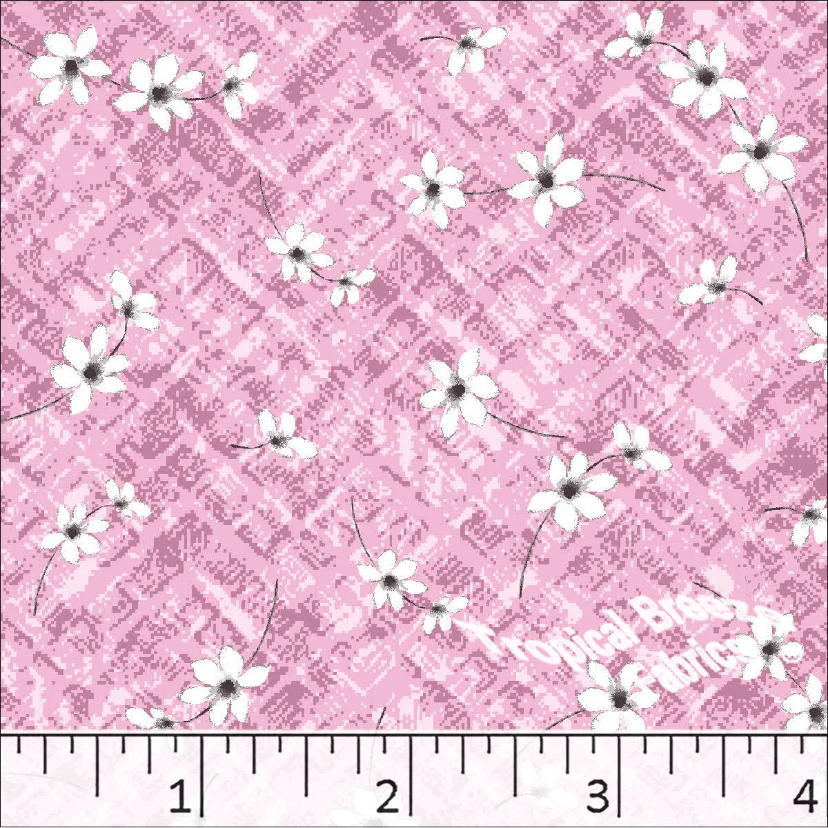Standard Weave Small Floral Poly Cotton Dress Fabric 6078