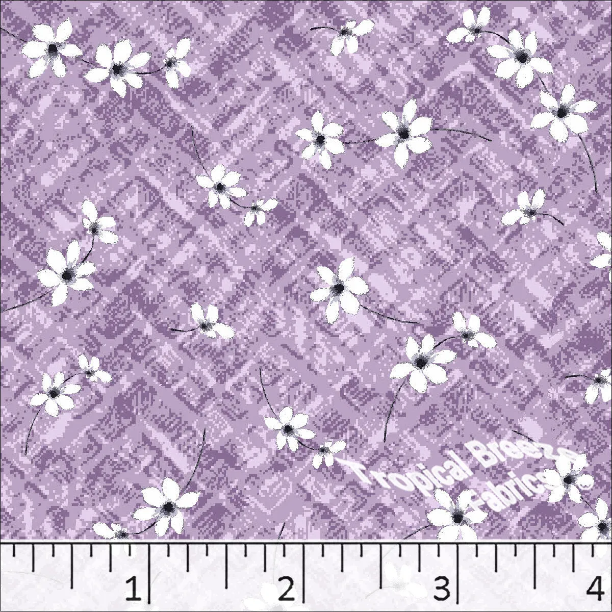 Standard Weave Small Floral Poly Cotton Dress Fabric 6078