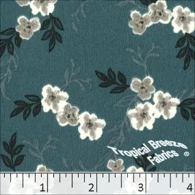 Stretch Crepe Floral Print Polyester Fabric 048327