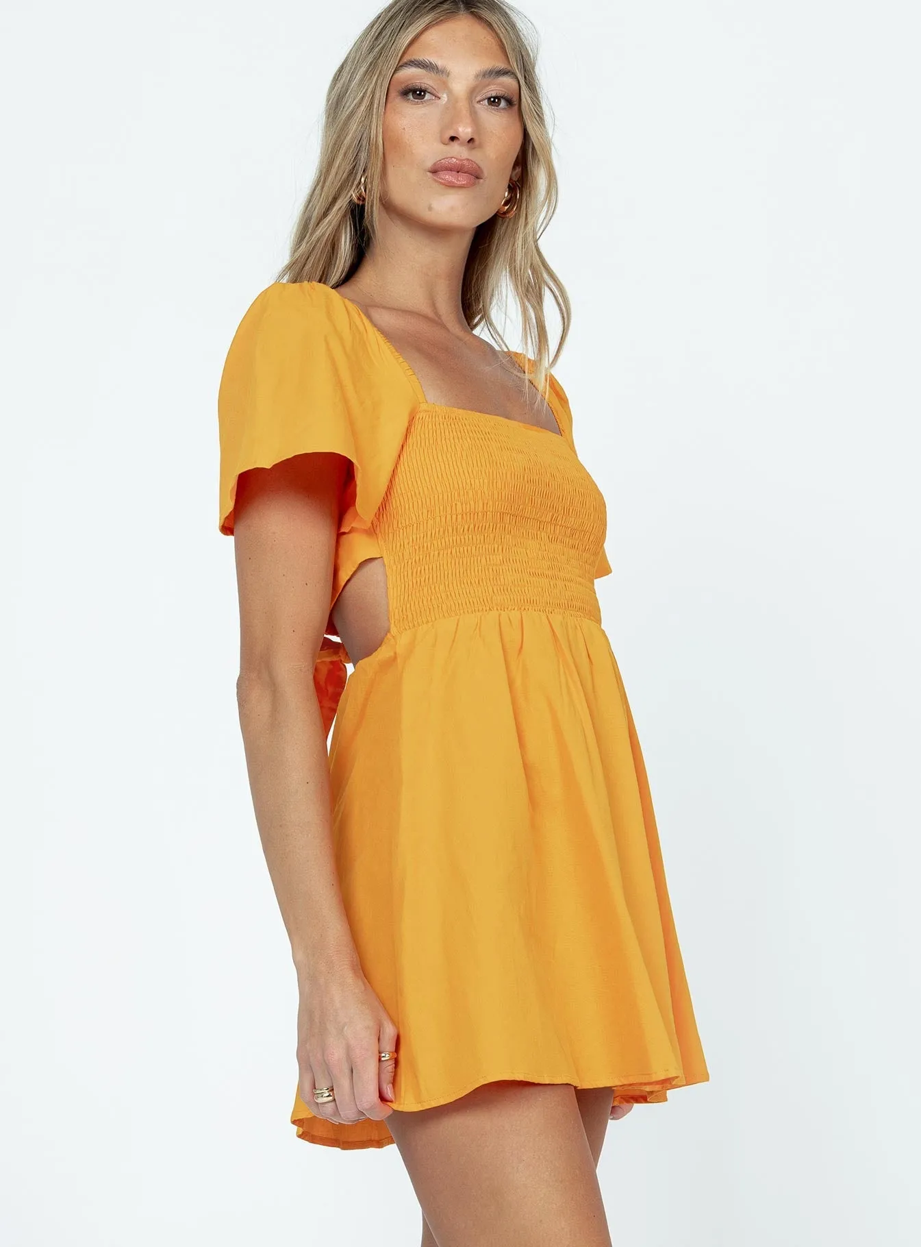 Summer Nights Mini Dress Orange