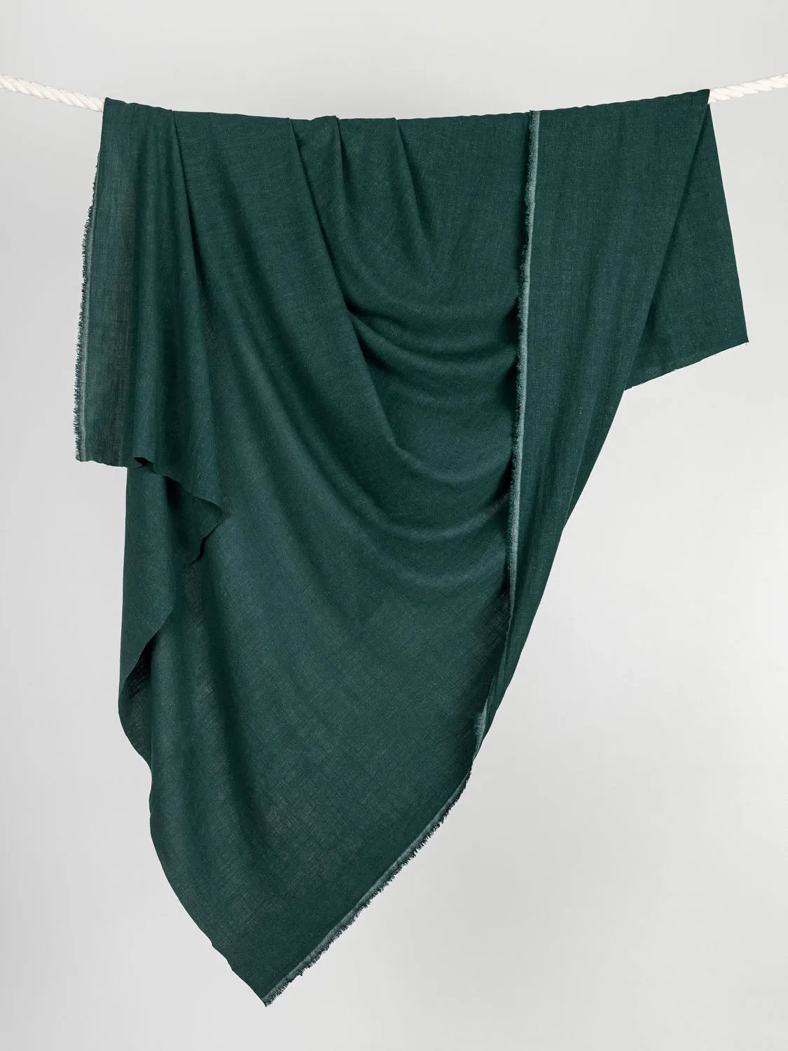 Textured Viscose Linen - Forest Green