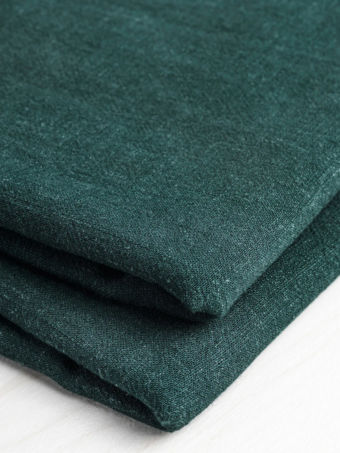 Textured Viscose Linen - Forest Green