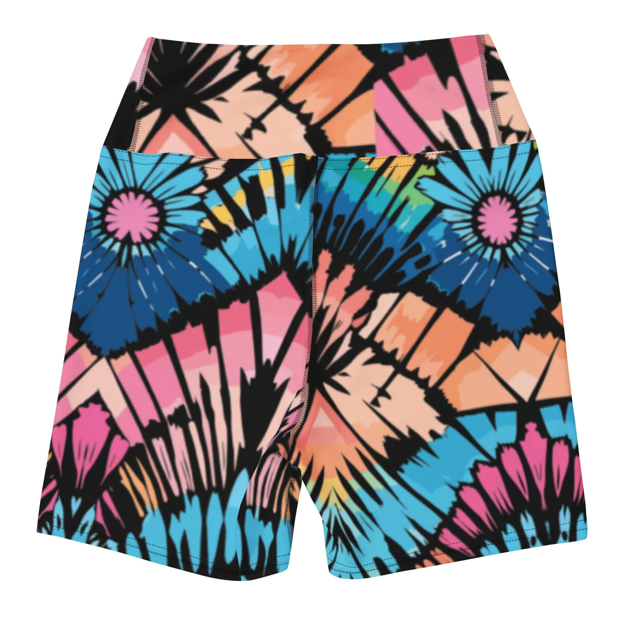 Tie-dye Yoga Shorts Peachy Saltwater