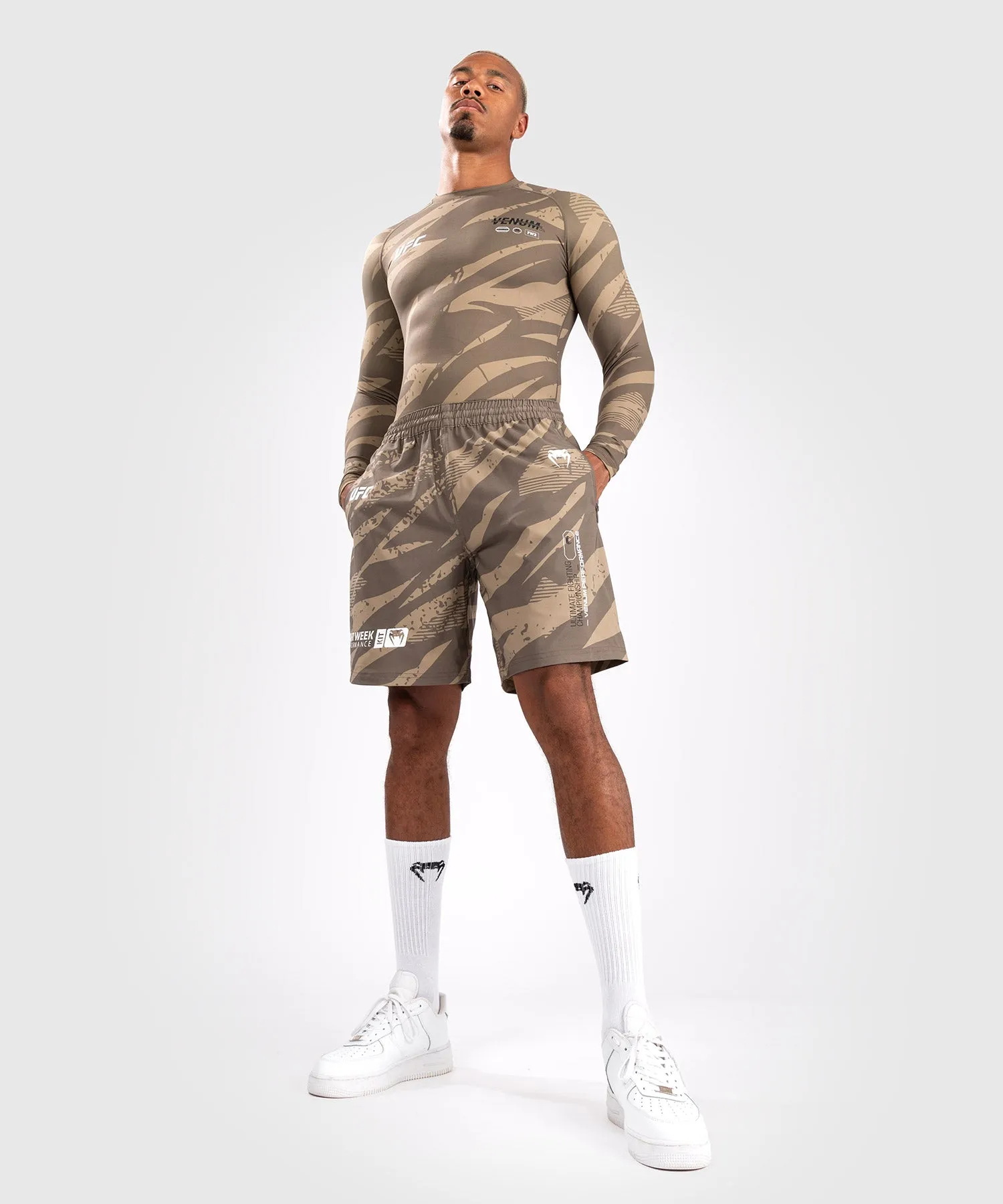 UFC Adrenaline by Venum Fight Week Performance Men’s Shorts - Desert Camo