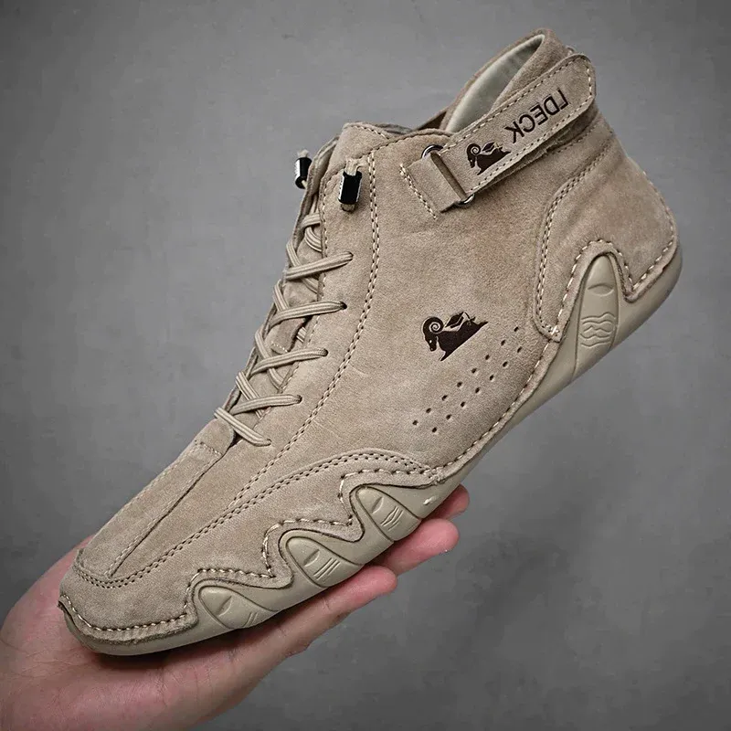 Ultra-comfortable, non-slip, genuine leather barefoot