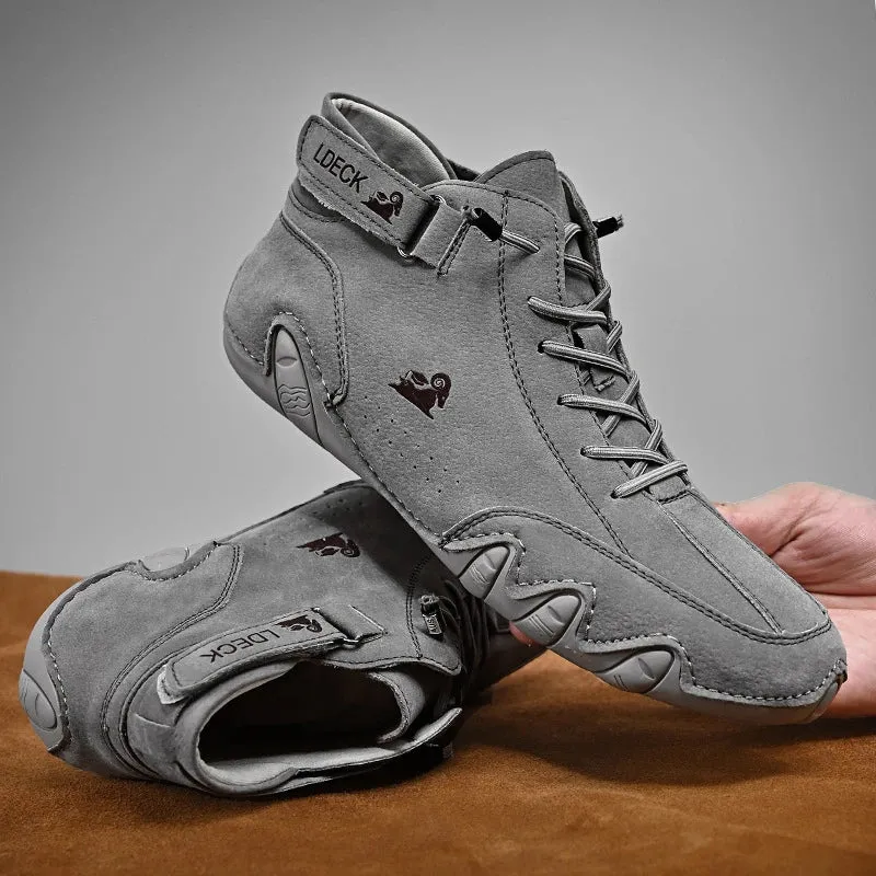 Ultra-comfortable, non-slip, genuine leather barefoot
