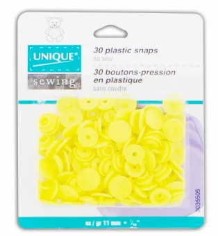 UNIQUE SEWING Plastic Snap Fasteners  - size 2 / 11mm (3⁄8″)
