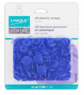 UNIQUE SEWING Plastic Snap Fasteners  - size 2 / 11mm (3⁄8″)