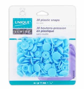 UNIQUE SEWING Plastic Snap Fasteners  - size 2 / 11mm (3⁄8″)
