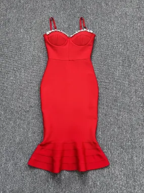Uniqueness Bandage Midi Dress