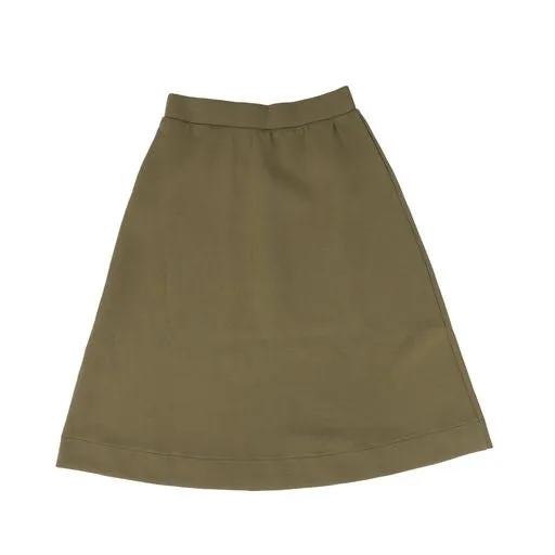 VIBE OLIVE A LINE FLARE SKIRT [Final Sale]