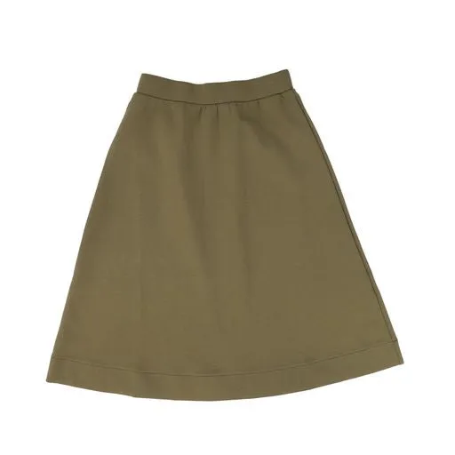VIBE OLIVE A LINE FLARE SKIRT [Final Sale]