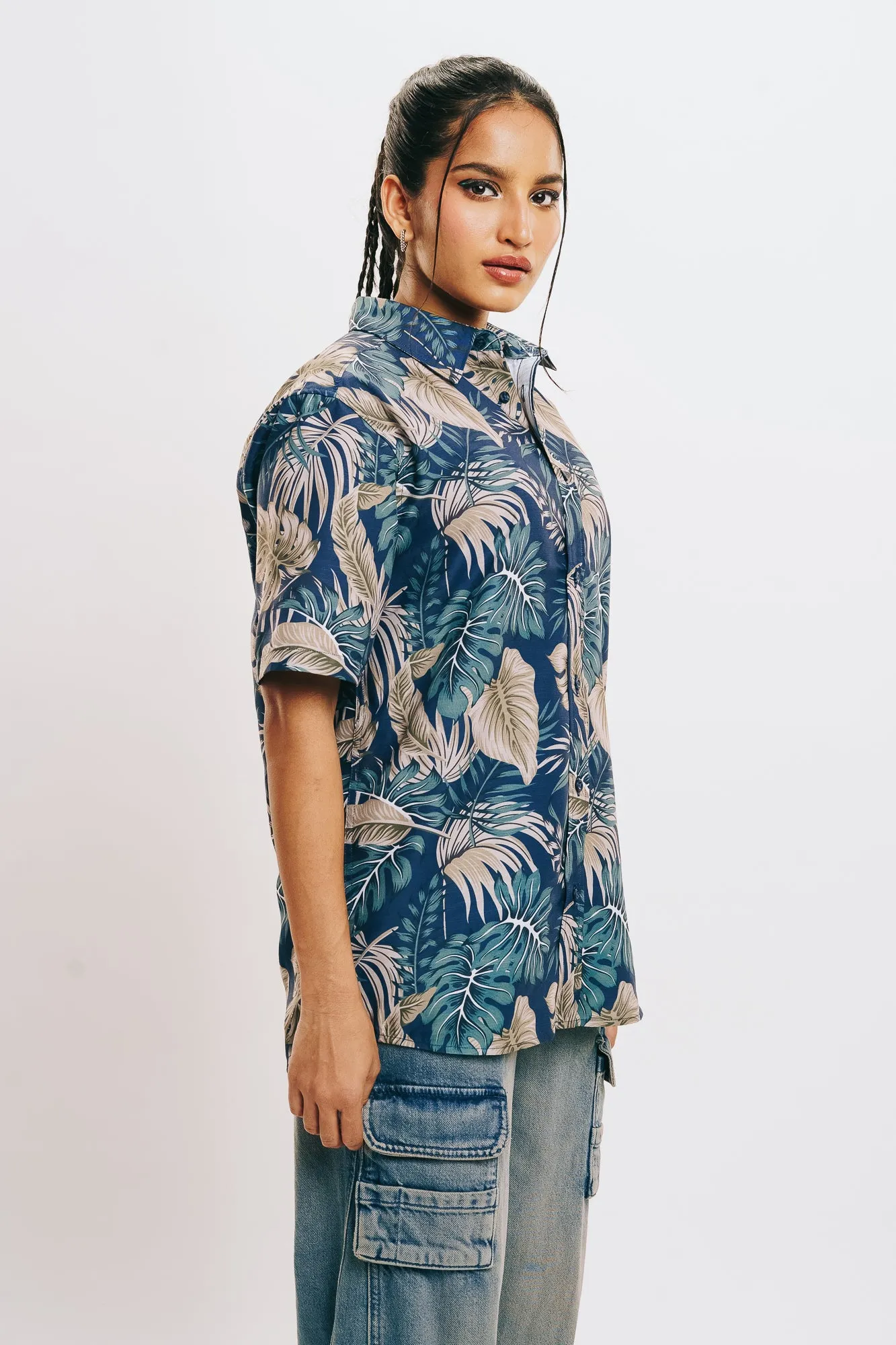 Women's Leaves Print Shirt