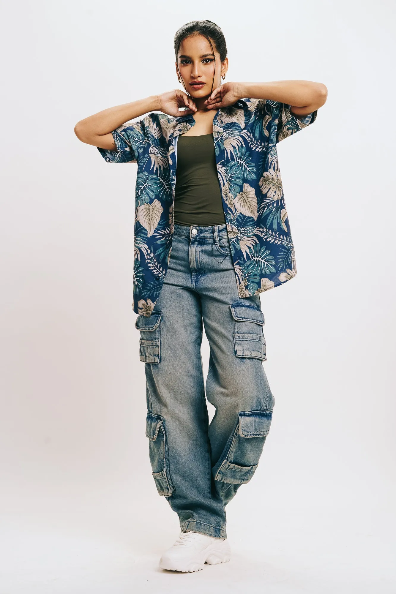 Women's Leaves Print Shirt