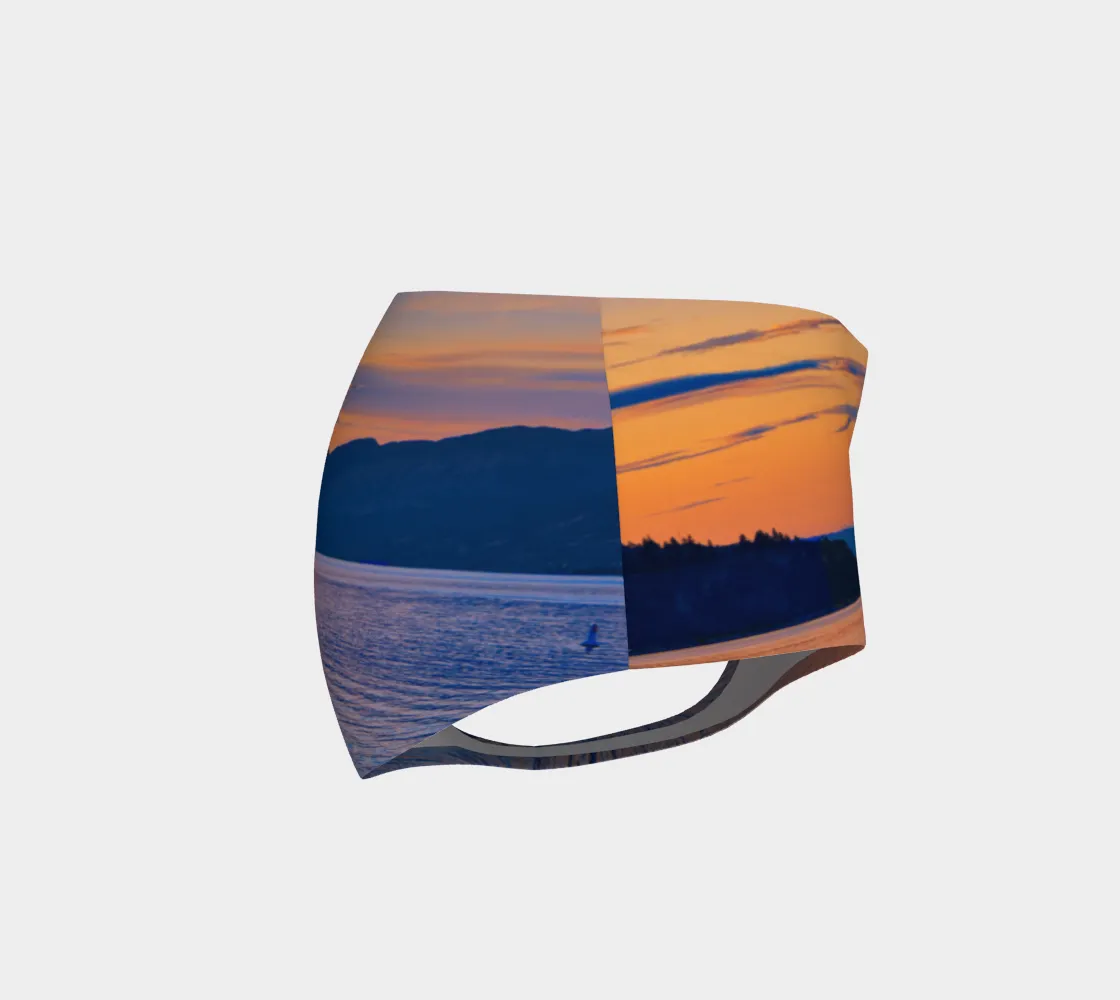 Women's Mini Shorts - Penticton Okanagan Lake Sunset