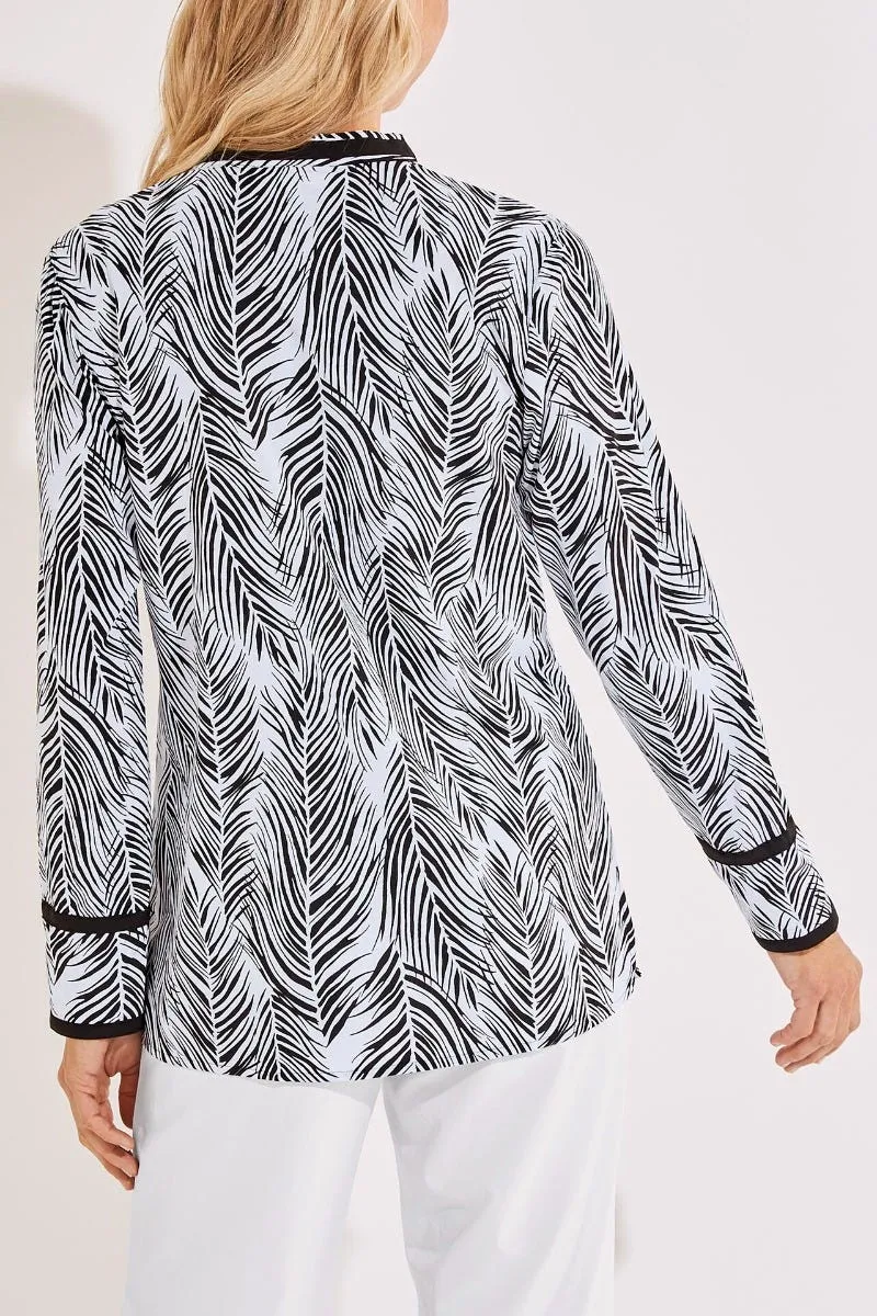 Women's Sampika Tunic Top | Black/White Grand Palm