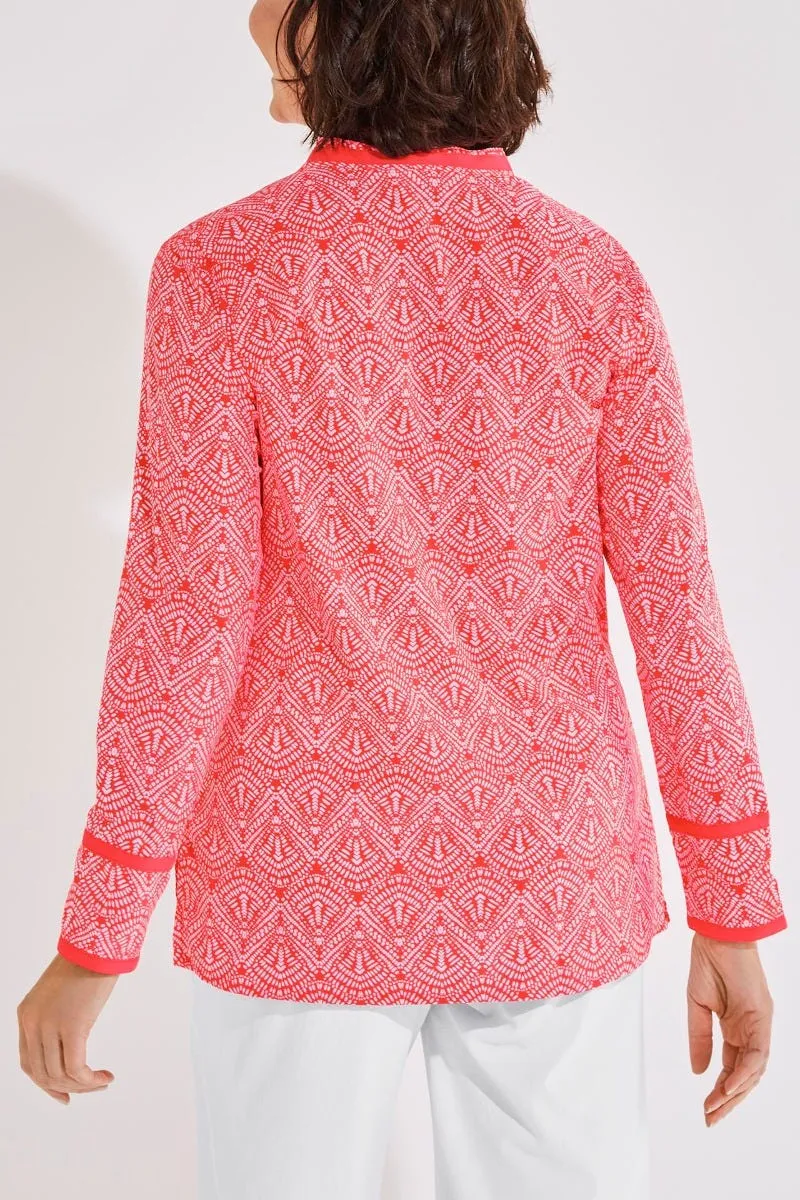 Women's Sampika Tunic Top | Radiant Coral Alluvia